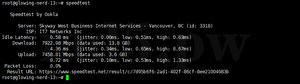 搬瓦工 CABC_6 温哥华机房 Ookla Speedtest 网络测速